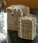 Riviera maison rustic rattan heart basket set 25%, Ophalen, Nieuw, Rond