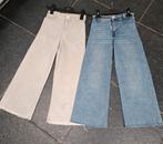 Zara wide leg jeans 2 stuks mt. 134, Ophalen of Verzenden, Zo goed als nieuw, Meisje, Broek