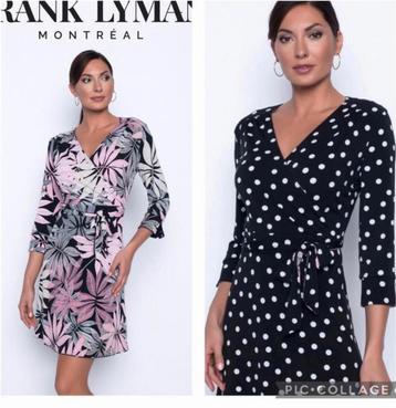 Frank Lyman luxe unieke 2 in een jurk zwart wit/kleurrijk M beschikbaar voor biedingen