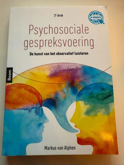 Psychosociale gespreksvoering - Van Alphen, Boeken, Psychologie, Gelezen, Klinische psychologie, Ophalen of Verzenden