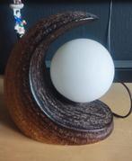Vintage keramieken maanlamp jaren 60, Ophalen of Verzenden, Zo goed als nieuw, Glas, Minder dan 50 cm