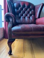 Chesterfield Fauteuil - Klassieke Stijl, Ophalen, Gebruikt, Leer, 75 tot 100 cm