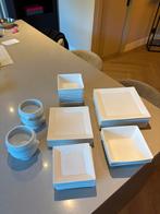 Mooie wit vierkant servies, Ophalen, Zo goed als nieuw, Bord(en), Overige stijlen