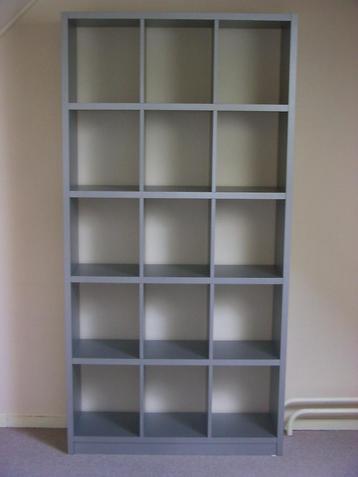Roomdivider, vakkenkast, zilvergrijs, als nieuw beschikbaar voor biedingen