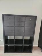 vaks Kallax open kast vakkenkast 4x3 zwart Ikea, Ophalen, 5 laden of meer, 100 tot 150 cm, 50 tot 100 cm