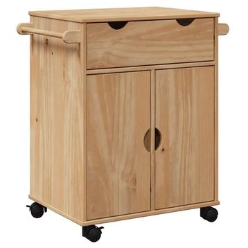 Keukentrolley trolley grenenhout GRATIS BEZORGD beschikbaar voor biedingen