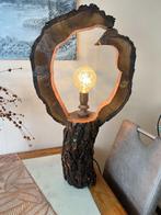 houten lamp, Huis en Inrichting, Ophalen, Zo goed als nieuw, Hout, 50 tot 75 cm