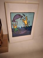 Poster Keith Haring met lijst, Met lijst, Gebruikt, Rechthoekig Staand, Ophalen