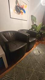 2 prima leren stoelen, Huis en Inrichting, Ophalen, Gebruikt, Engels, 50 tot 75 cm