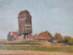 J.E. v.d. Wetering de Rooij (1877-1972) - Oude standerdmolen, Antiek en Kunst, Kunst | Schilderijen | Klassiek, Ophalen of Verzenden