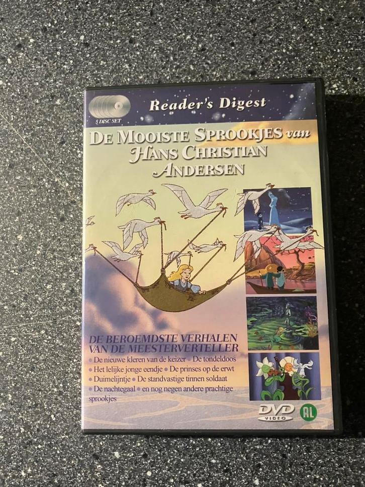 De mooiste sprookjes van Hans Christian Andersen 5-Disc, Cd's en Dvd's, Dvd's | Tekenfilms en Animatie, Zo goed als nieuw, Europees