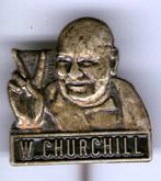 W. Churchill zilverkleurig speldje ( J_160 ), Verzamelen, Nieuw, Figuurtje, Speldje of Pin, Verzenden