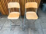 2x foldable bar chairs, Ophalen, Zo goed als nieuw, 60 tot 90 cm