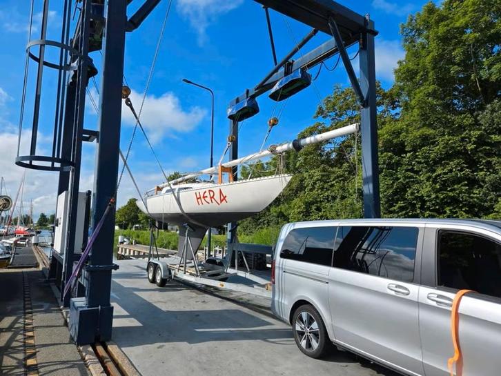 Segelboot Dänisch Scherenkreuzer Karavel 10 Meter, Watersport en Boten, Kajuitzeilboten en Zeiljachten, Gebruikt, Wedstrijdjacht of Racer