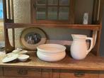 Antiek Lampetstel - Kom, Kan & Zeepschaaltjes, Antiek en Kunst, Antiek | Keramiek en Aardewerk, Ophalen