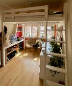 Hoogslaper twijfelaar IKEA wit, Huis en Inrichting, Slaapkamer | Stapelbedden en Hoogslapers, Ophalen, Gebruikt, Hoogslaper, 140 cm