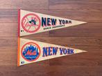 Grote Vintage Wimpels NY YANKEES / METS (Made in USA), Ophalen of Verzenden