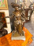 “Seraphina”, sculptuur brons Charles Vital-Cornu (1851-1927), Antiek en Kunst, Ophalen
