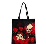 Schedel & Rozen Schoudertas / Boodschappentas, skull, hobby, Ophalen of Verzenden, Nieuw