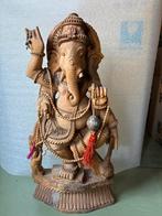 Houten Ganesha Beeld, Antiek en Kunst, Kunst | Beelden en Houtsnijwerken, Ophalen of Verzenden