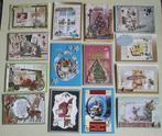 Set 25x zelfgemaakte kerstkaarten / wenskaarten kerst (z), Verzenden, Nieuw, Kerst