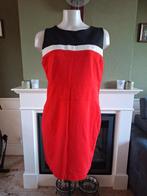 Caroline Biss dikker rood wit zwart jurk 44 gratis verz, Verzenden, Maat 46/48 (XL) of groter, Zo goed als nieuw, Knielengte