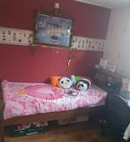 Eenpersoonsbed met kastjes, Huis en Inrichting, Slaapkamer | Bedden, Gebruikt, 90 cm, Eenpersoons, Bruin