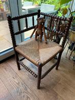 Vintage Houten Bobbin Hoekstoel in perfecte staat, Antiek en Kunst, Ophalen