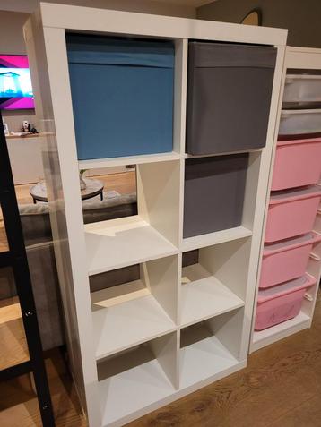 IKEA Vakken Kast kallax met 5 Stoffen Bakken beschikbaar voor biedingen