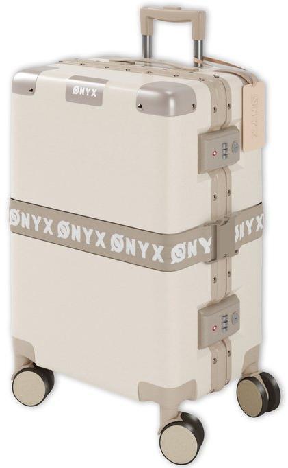 ONYX Handbagage Koffer - Dubbel TSA Slot - 33L - Beige, Sieraden, Tassen en Uiterlijk, Koffers