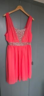 Feestelijke Gala kerst Jurk - Maat 40, Kleding | Dames, Jumpsuits, Ophalen of Verzenden, Zo goed als nieuw, Maat 38/40 (M), Roze