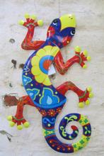 GEKKO - WAND DECORATIE - METAAL, Huis en Inrichting, Ophalen of Verzenden, Nieuw