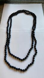 Git ( Rouwketting) 1.50 m lang geknoopt., Sieraden, Tassen en Uiterlijk, Antieke sieraden, Ophalen of Verzenden, Overige materialen