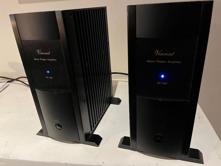 Vincent SP-997 monoblock eind-versterkers, Audio, Tv en Foto, Versterkers en Receivers, Gebruikt, Stereo, 120 watt of meer, Overige merken