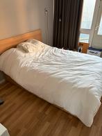 Ikea Twijfelaarbed 140x200 met matras en lades, Gebruikt, Bruin, Twijfelaar, 200 cm