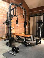 Krachtststion Home Gym Domyos + 100kg gewicht, Sport en Fitness, Ophalen, Zo goed als nieuw, Benen, Overige typen