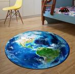 Wereldbol Rond Vloerkleed / Tapijt Vloermat Aarde Wereld, Verzenden, Nieuw, Rond