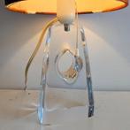 Zware vintage lampenpoot van massief kristal glas. Daum?, Huis en Inrichting, Ophalen of Verzenden, Gebruikt, Glas, Minder dan 50 cm