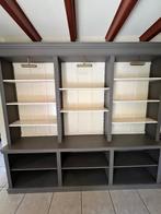 Boekenkast/servieskast met verlichting, Ophalen, Met plank(en), Eikenhout, Zo goed als nieuw