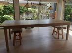 Eiken eettafel, Huis en Inrichting, Tafels | Eettafels, Ophalen, 200 cm of meer, 50 tot 100 cm, Vijf personen of meer