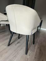 4x Richmond interiors Indigo stoel khaki velvet, Huis en Inrichting, Stoelen, Ophalen of Verzenden, Zo goed als nieuw