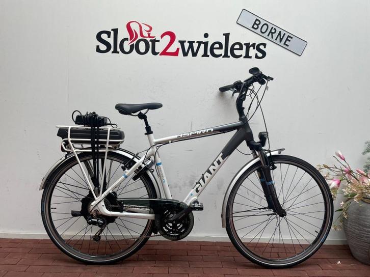 Giant Aspiro Hybrid Heren Wit L 2016, Fietsen en Brommers, Elektrische fietsen, Gebruikt, Giant