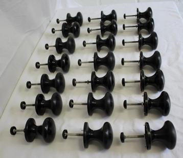 Deurknoppen, kast knoppen, deur knop van Philips zwart nr 4 beschikbaar voor biedingen