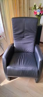 Relax fauteuils , zwart leer, Huis en Inrichting, Fauteuils, Minder dan 75 cm, Gebruikt, Leer, 50 tot 75 cm