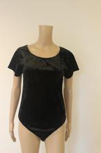 RBLZ zwarte velours body maat S/M, Kleding | Dames, ., Zwart, RBLZ, Ophalen of Verzenden