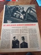 Artikel invlieger Gerben Sonderman 1955, Verzamelen, Luchtvaart en Vliegtuigspotten, Ophalen of Verzenden