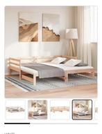 Nieuw uitschuifbaar 2-persoonsbed 90x200, 90 cm, Ophalen of Verzenden, 200 cm, Nieuw