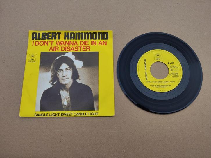 7" Single: Albert Hammond - I Don't Wanna Die In An (1974), Cd's en Dvd's, Vinyl Singles, Gebruikt, Pop, 7 inch, Verzenden