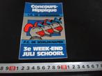 sticker schoorl concours hippique duinridders schildknapen, Ophalen, Zo goed als nieuw