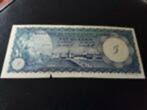 nederlandse antillen 5 gulden 1962 licht gebruikt, Postzegels en Munten, Bankbiljetten | Nederland, Ophalen of Verzenden, 5 gulden